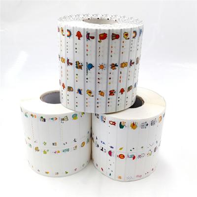 China Custom Waterproof Hello My Name Is Sticker Printing Machine Animal Programmable Name Waterproof Sticker Label Roll for sale