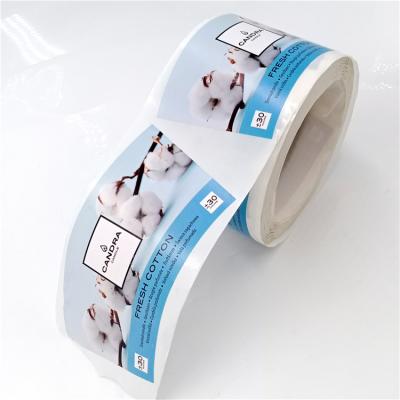 China Wholesale Cheap Price Waterproof Coated Paper Stickers Product Information Label For Candle Cup for sale