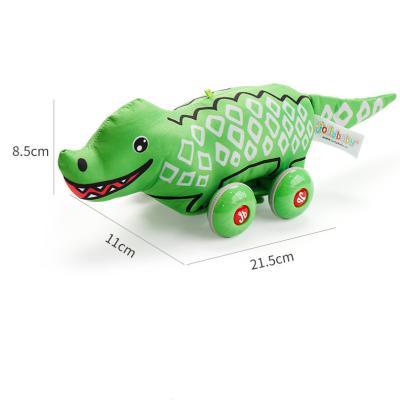 China Parent-Children Interactive Cloth Crocodile Dinosaur Unicorn Giraffe Toys Children Formula Mini Car Pull Back Racing Inertia Karting Car Student Toy Gift for sale