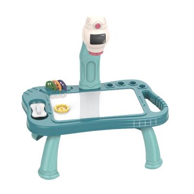 China Easel New Arrival Drawing Sketchbook Board Trace and Suction Projector Toy Projector Painting Easel for sale