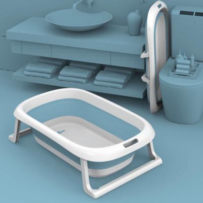 China Easy Install Baby Tub Household Portable High Quality Plastic Folding Reclining Baby Tub for sale