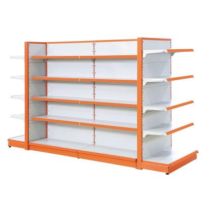 China Store Retail Units Shelf Supermarket Shelves Double Sided Gondola Shelving for sale