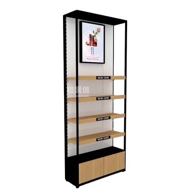 China Beauty Cosmetic Shop Grocery Store Ect Best Price Standing Metal Display Rack Shelves for sale