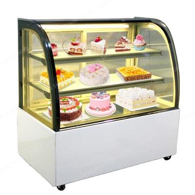 China Single-temperature Cake Display Fridge Freezer Glass Refrigerator Showcase Sweet Bakery Refrigerator Cake Fridge Door Cake Showcase for sale