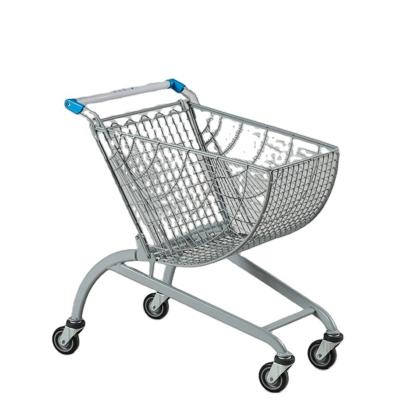 China Heavy Duty Metal Wheel Supermarket Shopping Trolley Trolley Customized Shopping Trolley for sale