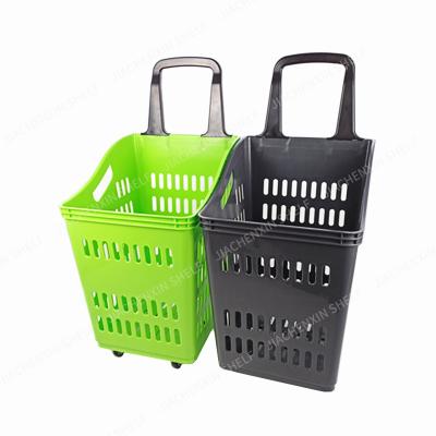 China Hot Direct Plastic Shopping Basket Grocery Shopping Basket Factory Sale JCX-GWL Wholesale Shopping Baskets for sale