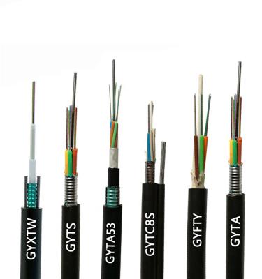 China 1km Armored Straight Burried Outdoor 1 2 6 24 Core ftth Fiber Optic Cable Meter Price for sale