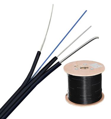 China Plastic Outdoor FTTH Shenzhen Fiber Optic Cable Single Core Drop Cable for sale