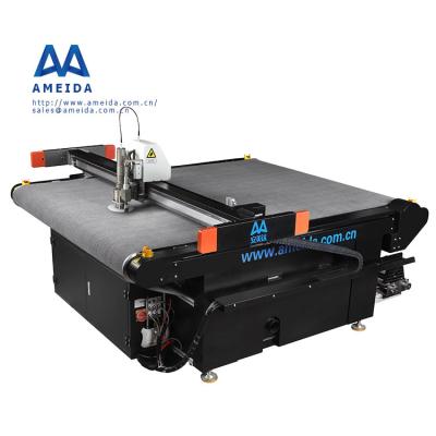 China Garment shops AMEIDA low cost plastic cutting machine plotter fusionadora textil cut flat siruba AMD-B3-2516 for sale