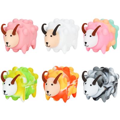 China Suit for Wholesale Presure Relief Squeeze Toys 2022 Children 3D Game Sheep Feature Silicone Board Game Busy Person Educational Toys Desk Relax for sale