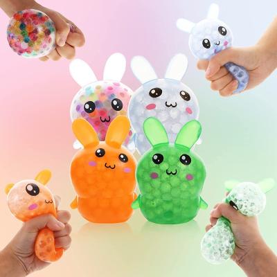 China Rabbit Feature Games 2022 3D Busy Person Educational Toys Desktop Relax Decompression Toy Easter Festival Fidget Rabbit Squeeze Toy for sale