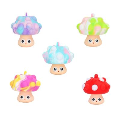 China Suit for Wholesale Presure Relief Squeeze Toys 2022 3D Kids Game Mushroom Silicone Board Game Busy Person Educational Toys for sale