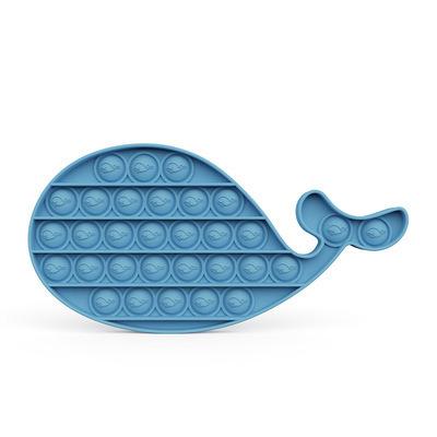 China Funny Educational Toy Fidget Toys For Kids Adults Bubble Stress Anxiety Relieve Push Bubble Whale Shape Design for sale