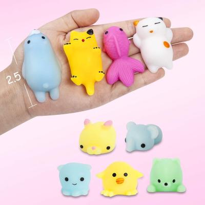 China Funny Educational Toy Fashion Stretchy Anti Stress Relief Custom Animal Unicorn Cat Set Soft Capsule Toy Squeeze Kawaii Toys Mochi Squishy for sale