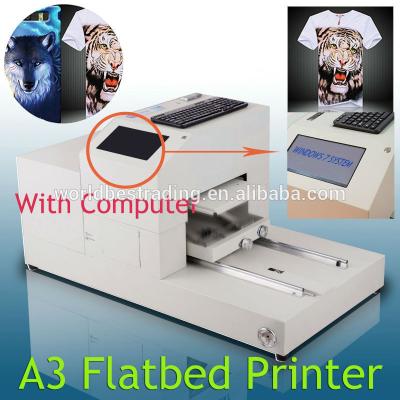 China Multi-Functional Size 6 Color T-shirt Printer Solution-Build-In-PC A3 T-shirt Printer Garment Printer-Online Servic-With Acro RIP Software for sale