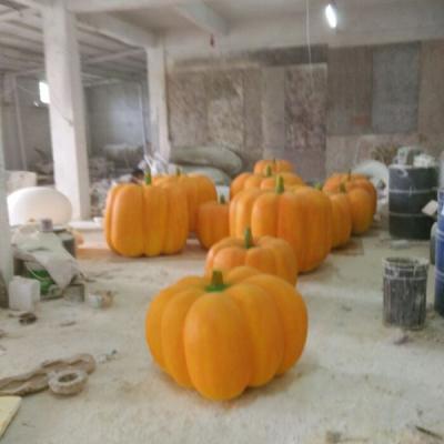 China customize size Hotel mall deco  fiberglass statue pumpkin statue in plaza or theme restaurant for sale