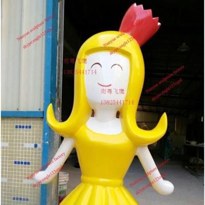 China japanese famous movie cartoon  statue of fiberglass colorful  for  garden model props for sale