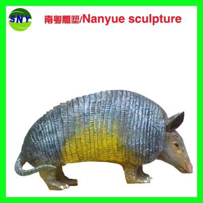 China home deco artificial resin statue China protected animal pangolin props as decoration statue for sale