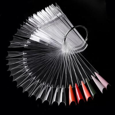 China 50pcs/pack Design Artificial Nails For Display Nail Practice Tools False Press On Nail Tips Design Manicure Design Accessories for sale