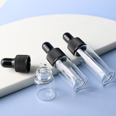 China Factory Direct Sales Eco-friendly 20ml Tube Small Transparent Dropper Bottles For Liquid Oil Packaging With Logo Printing for sale