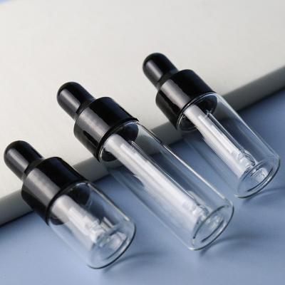 China Factory Direct 10ml Eco-friendly Customized Luxury Essential Oil Dropper Bottles Clear Makeup Serum Dropper Bottle for sale