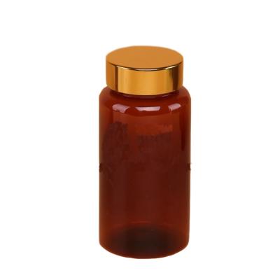 China Pharmaceutical High Quality Gold Amber 100ml Pet Bottle For Capsule Wholesale for sale