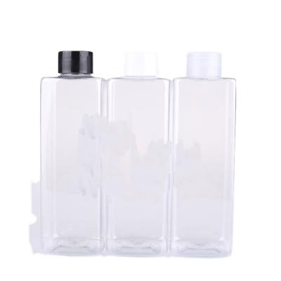 China BEAUTY PACKAGING Hot Sale 250ml Clear Square PET Plastic Bottle Wholesale for sale