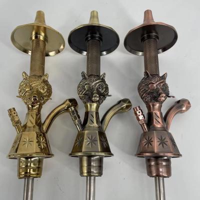 China Europe 2023 new design new design egypt animal smoking shisha hot sale factory egypt glass Shisha luxury zinc alloy shisha hookah for sale