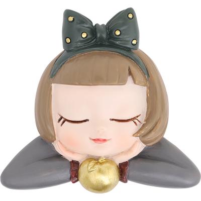 China Europe SYL Creative Cute Girl Wall OEM Resin Switch Stick Panel Decoration Frameless Wall Decoration for sale