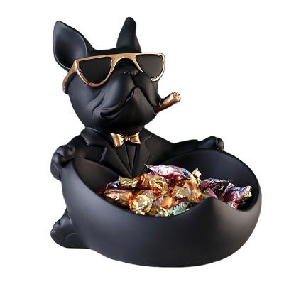 China Modern China SYL Cute Resin Dog Statue Furnishings Open Decoration Cafe Room Table Decoration Figurines Wedding Gift for sale