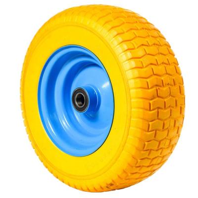 China High Quality Wheel Barrow 16x6.50-8 Puncture Proof PU Foam Wheel For Wheelbarrow for sale