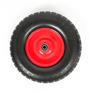 China Hot Selling Flat Free Tire 4.00-6 13x4 High Quality PU Foam Wheel For Trolley for sale