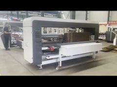 Full automatic carton folder gluer and stitcher inline machine