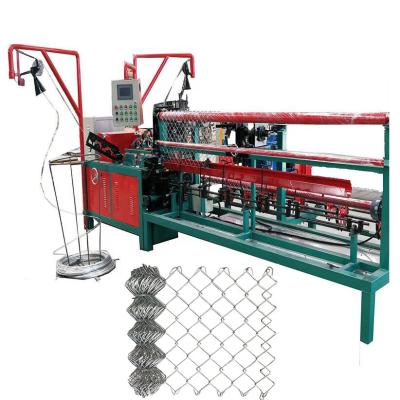 China Automatic Fence Machine, Chain Link Mesh Fence Making Machine, Wire Mesh Fence Hot Sale Chain Link Machine from HTK Factory for sale