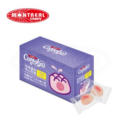 China Natural Sugar Free Jelly Filled Soft Gummy Candy Jelly With Collagen for sale