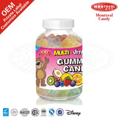 China Normal 5057 Bear Shape Vitamins Halal Wholesale Gummy Candy With Sour Coated for sale