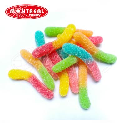 China G0005 Natural Bulk Halal Sugar Gummy Worms Sour Gummy Worms for sale