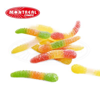 China Natural sour candy halal gummy worms for sale