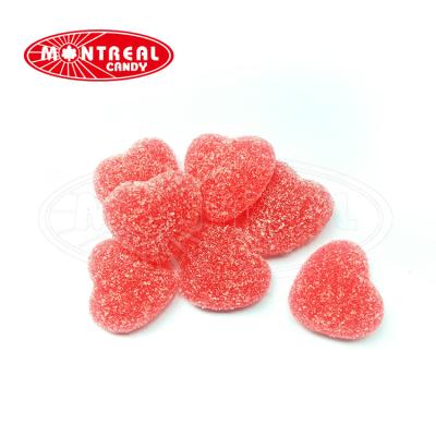 China Natural Mini Heart Gummy Jelly Candy Coated Sugar for sale