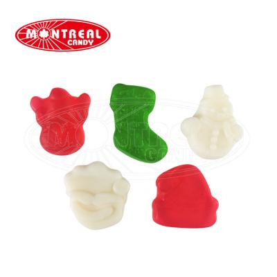 China Natural Shape Jelly Christmas Candy Santa Claus Gummy Snow Man for sale