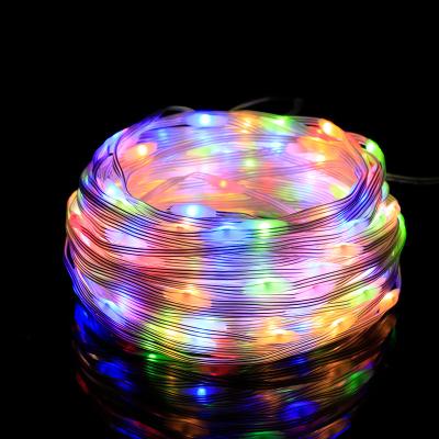 China PVC+Copper Wire+LED Solar USB Battery Powered String Wedding Party Decoration LED Tube Light 10m 20M 30M 50M 100M Waterproof Holiday Light for sale