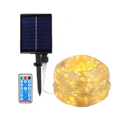 China Waterproof PVC+Copper Wire+LED Factory Outdoor Led Light Strings PVC Coating Solar Powered Led String Light Holiday Decoration for sale