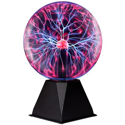 China Amazing Kids Play Mini Magic Touch Ball Globe Lightning Festival Gift Plasma Ball Lamp Novelty Static Ball for sale