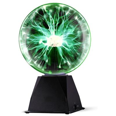 China Novelty Plasma Ball Lamp Novelty Ion Crystal Ball Glass Usb Operated Lightning Christmas Magic Touch Crystal Desktop Lamp for sale