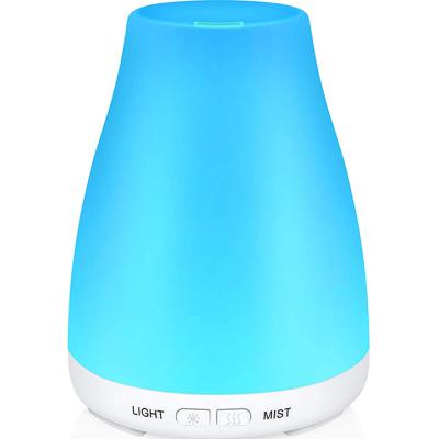 China Color Changing LED Light Oil Diffuser 100ml Mini Humidifiers LED Lamp Aroma Diffuser Large Capacity Modern Essential Essential Oil Diffuser for sale