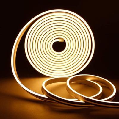 China Hotel Drop Shipping Outdoor Waterproof IP67 Matt Silicon Material Led Neon Lamp Ceiling Flex Strip Led Neon Strip Light Rope Cable 12v for sale