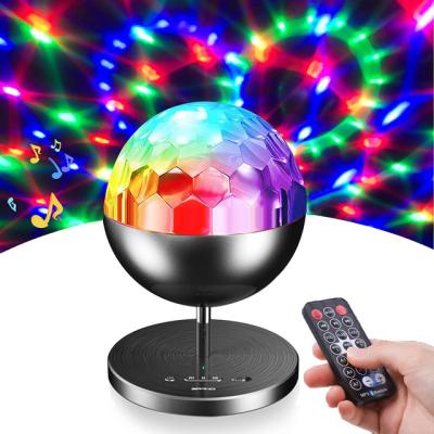 China Hot Sale Disco Party Lights Rechargeable Disco Ball Birthday Party Car Club Bar 4 Game Modes DJ Music Light with Remote Control for sale