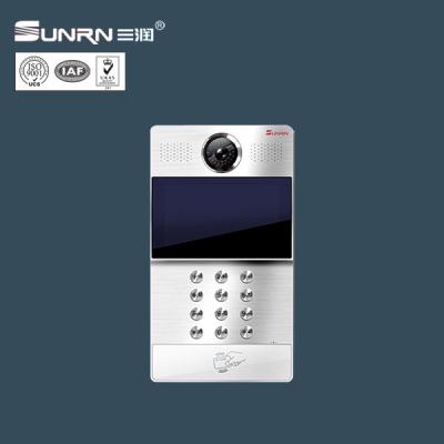 China Aluminum Outdoor Multi Apartment Smart Video Door Phone Up to 9999 Rooms Video Door Bell for sale