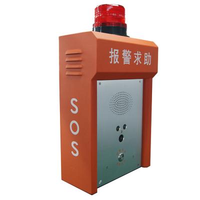 China Outdoor Network Emergency Call IP Based Intercom Alarm Box Spy Equipment Video Call To Police Station SOS Emergency Circuit for sale