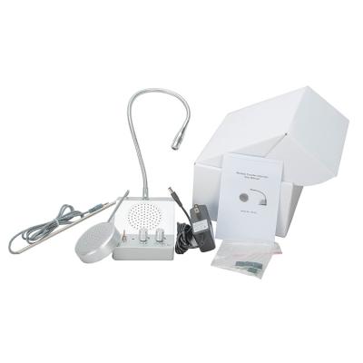 China Widely used in many workplaces counter communication system by glass support Micphone, intercom earpiece for sale